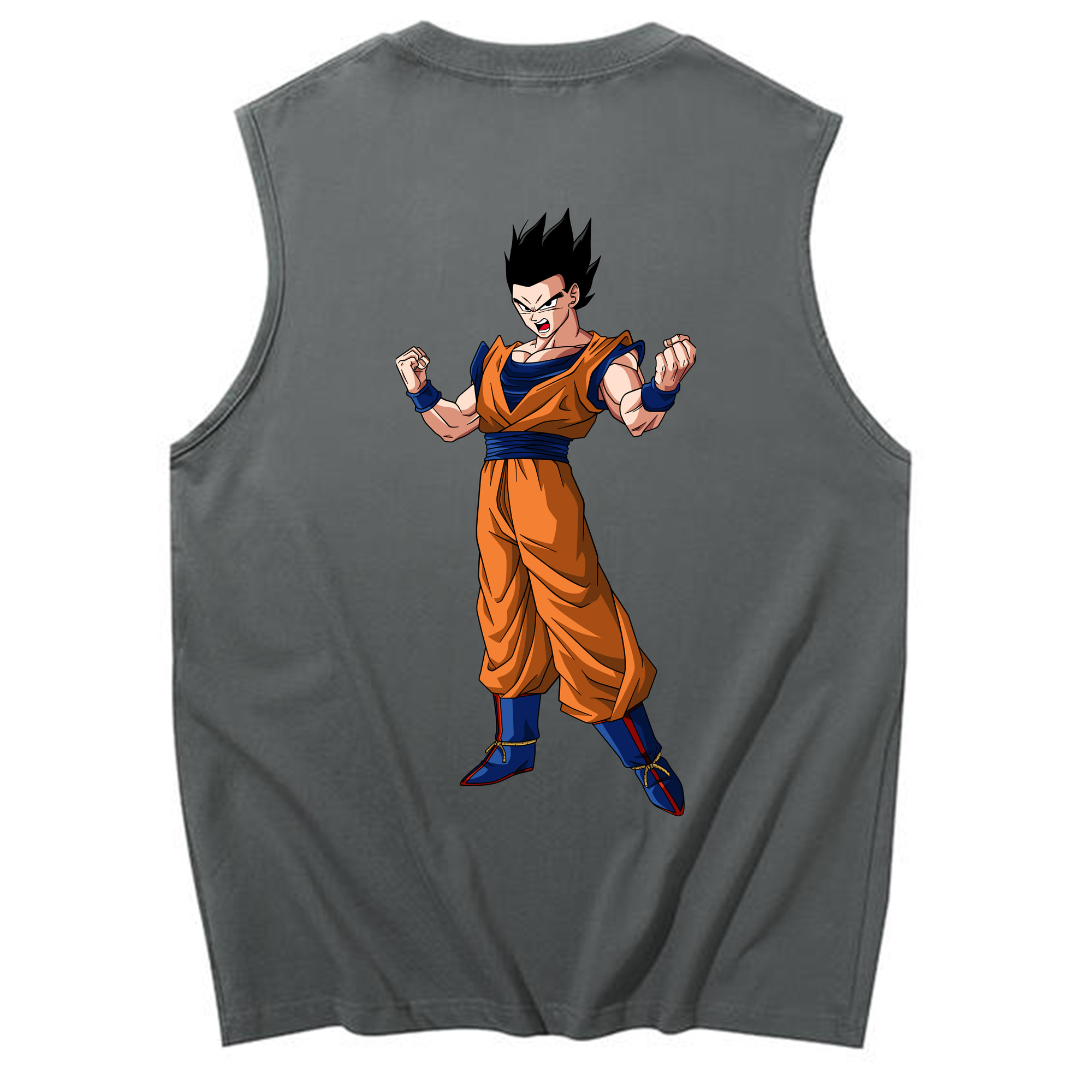 （画像用） ドラゴンボール 孫 悟飯（そんごはん）DRAGON BALL Son Gohan コットン100％タンクトップ（背面プリント）